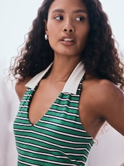 Green Collar Halter Neck Top - Image 6 of 9