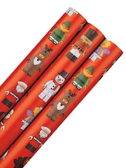 Hallmark 3 x 4m Red Lego Christmas Wrapping Paper - Image 2 of 4