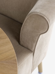 Relaxed Chenille Light Natural Ashford Corner Bench and Table Set - Image 5 of 14