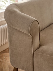 Relaxed Chenille Light Natural Ashford Corner Bench and Table Set - Image 6 of 14