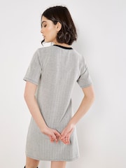 Apricot Black Chevron Contrast T-Shirt Dress - Image 4 of 4
