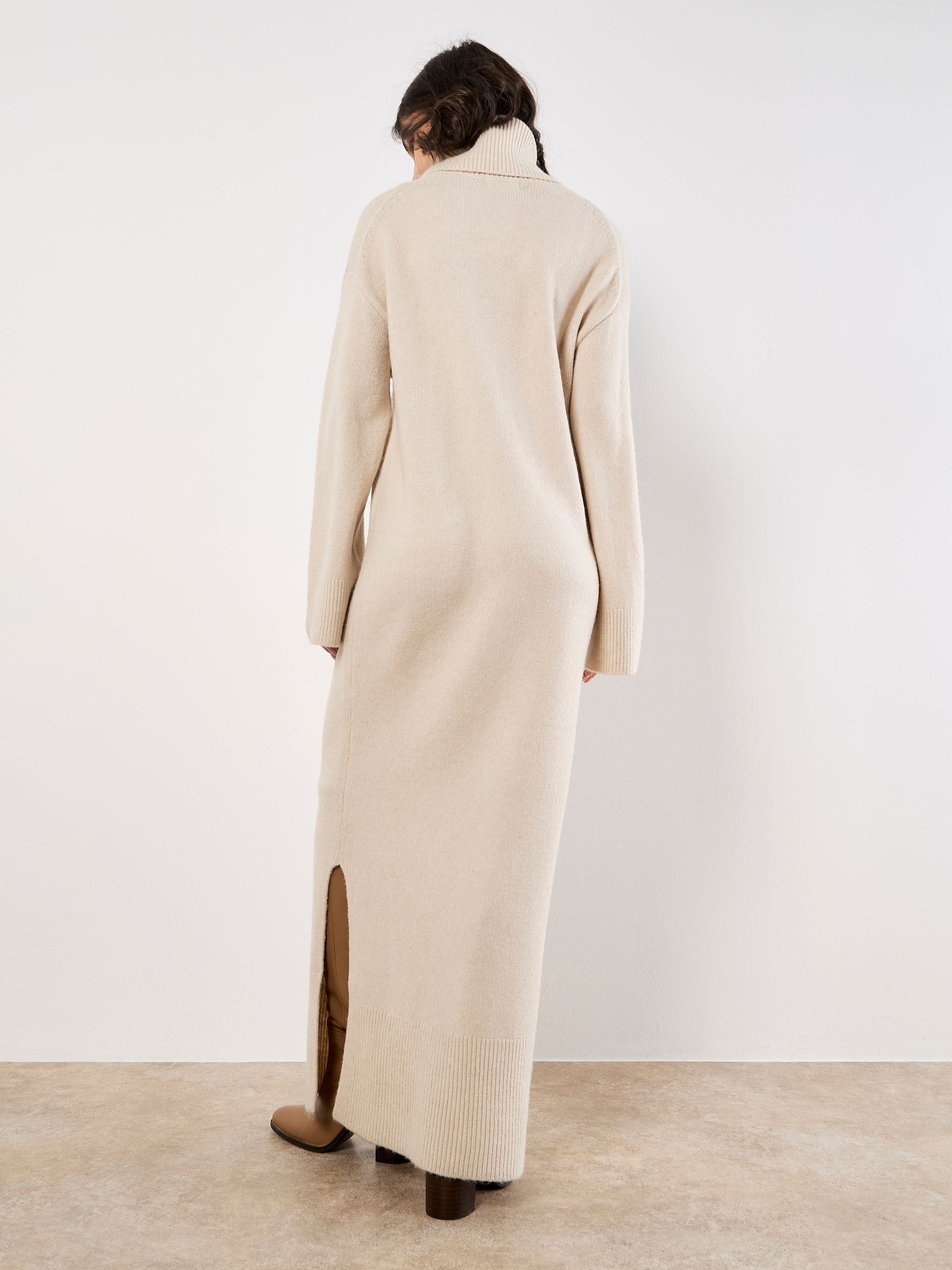 Buy Apricot Natural Roll Neck Long Jumper Dress from Next South Africa