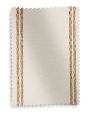 Country Chenille Stripe Ochre Yellow Wolton Corner Bench and Table Set - Image 9 of 9