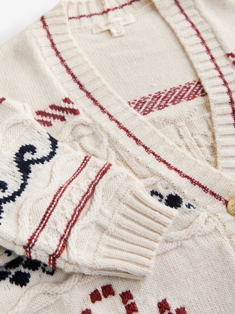 Светло-бежевый - Кардиган с якорем Laura Ashley Homespun - Изображение 11 11 Светло-бежевый - Кардиган с якорем Laura Ashley Homespun - Изображение 11 11