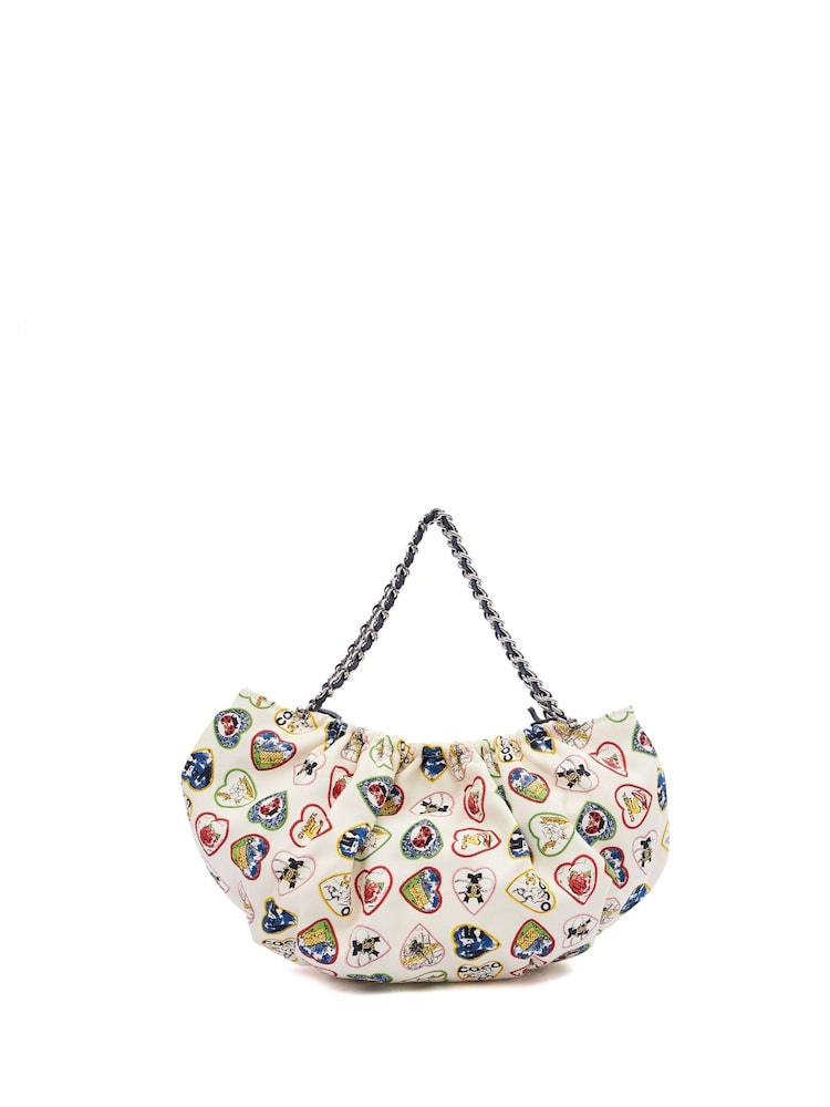 Chanel Multi Valentine Chain Hobo Small Shoulder White Bag - Image 1 of 7