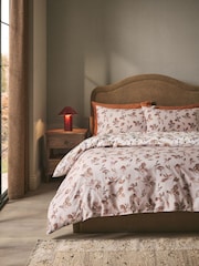 Natural Autumn Pumpkin  Reversible 100% Cotton Duvet Cover and Pillowcase Set - Image 2 of 6