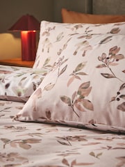 Natural Autumn Pumpkin  Reversible 100% Cotton Duvet Cover and Pillowcase Set - Image 4 of 6