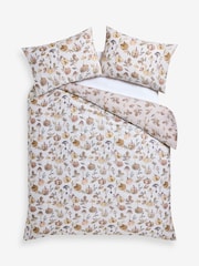 Natural Autumn Pumpkin  Reversible 100% Cotton Duvet Cover and Pillowcase Set - Image 6 of 6