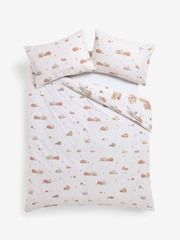 2 Pack Natural/Green Autumn Pumpkin Hamish Duvet Cover and Pillowcase Set - Image 7 of 12
