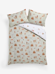 2 Pack Natural/Green Autumn Pumpkin Hamish Duvet Cover and Pillowcase Set - Image 8 of 12