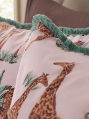 Giraffe Reversible Duvet Cover and Pillowcase Set - תמונה 3 מתוך 7