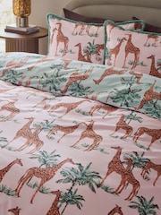 Giraffe Reversible Duvet Cover and Pillowcase Set - תמונה 4 מתוך 7