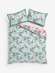 Giraffe Reversible Duvet Cover and Pillowcase Set - תמונה 7 מתוך 7