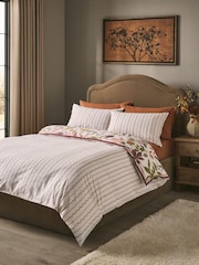 Natural Autumn Floral Reversible Duvet Cover and Pillowcase Set - Image 2 of 6