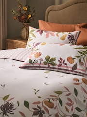 Natural Autumn Floral Reversible Duvet Cover and Pillowcase Set - Image 3 of 6