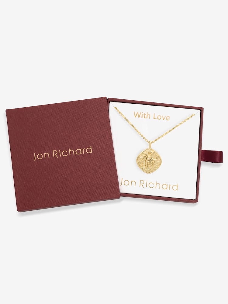 Jon Richard Gold Plated Molten Horoscope Pendant - Scorpio - Image 5 of 5