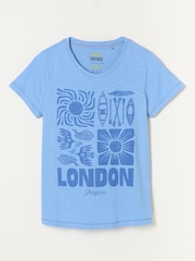 Azul Londres - FatFace Land Tee - Imagen 6 de 8