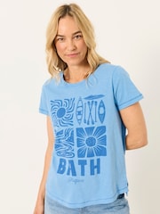 Blue Bath - FatFace Land Tee - Imagen 1 de 5