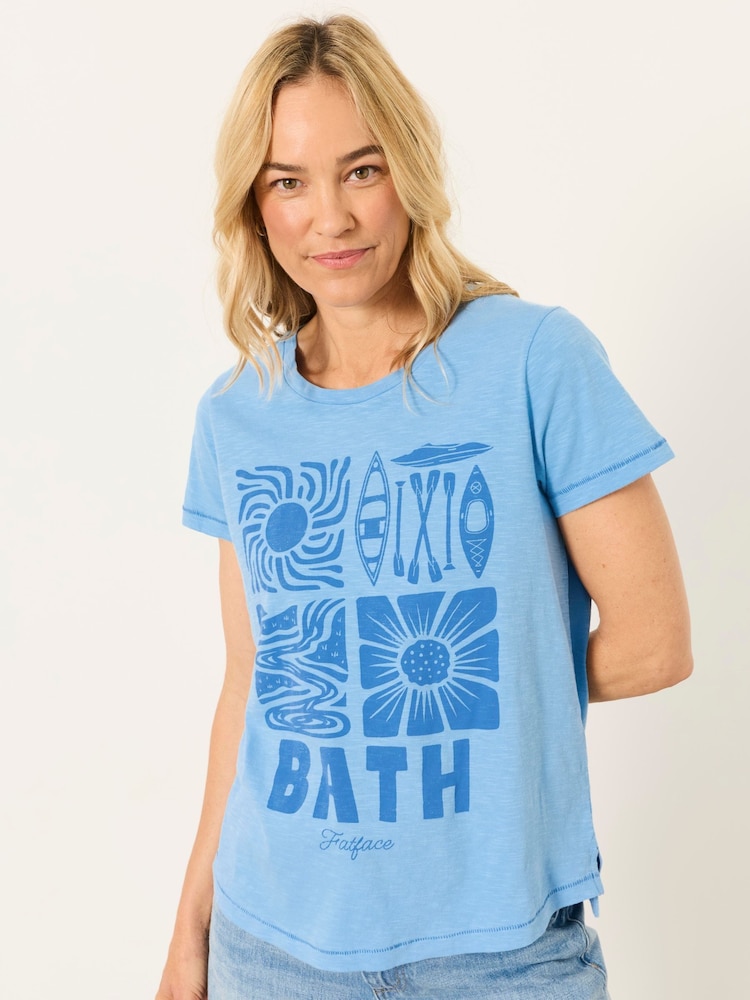 Blue Bath - FatFace Land Tee - Imagen 1 de 5