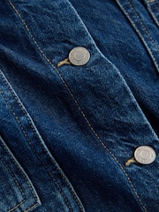 Mid Blue Denim Cord Collar Denim Barn Jacket - Image 9 of 9
