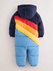 Little Bird by Jools Oliver Rainbow Swoosh Showerproof Snowsuit - Image 8 of 11