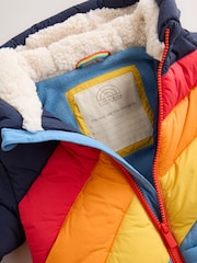 Little Bird by Jools Oliver Rainbow Swoosh Showerproof Snowsuit - Image 9 of 11
