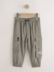 Olive Green Wide Leg Cargo Trousers (3mths-7yrs) - Image 5 of 9