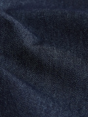 Rinse Blue Pleat Front Denim Jort Shorts - Image 9 of 9