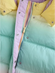 Little Bird Rainbow Ombre Oversized Puffer Coat - Image 12 of 14