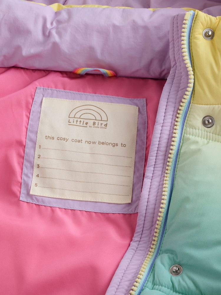 Little Bird Rainbow Ombre Oversized Puffer Coat - Image 14 of 14