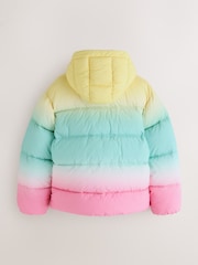 Little Bird Rainbow Ombre Oversized Puffer Coat - Image 9 of 14