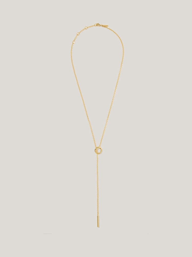 Jigsaw Gold Adjustable Lariat Necklace - Image 1 of 3 Jigsaw Gold Adjustable Lariat Necklace - Image 1 of 3