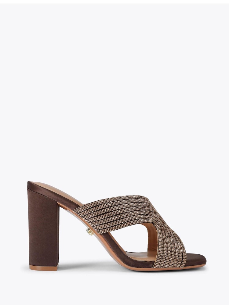 Carvela Brown Paparazzi Block Sandals - Image 1 of 4 Carvela Brown Paparazzi Block Sandals - Image 1 of 4