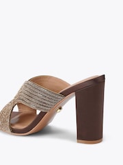 Carvela Brown Paparazzi Block Sandals - Image 3 of 4