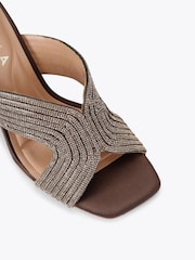 Carvela Brown Paparazzi Block Sandals - Image 4 of 4