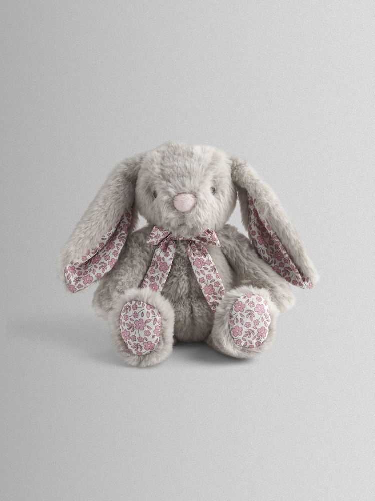 JoJo Maman Bébé Floral Billie Bunny Soft Toy Plushie Small - Image 1 of 3