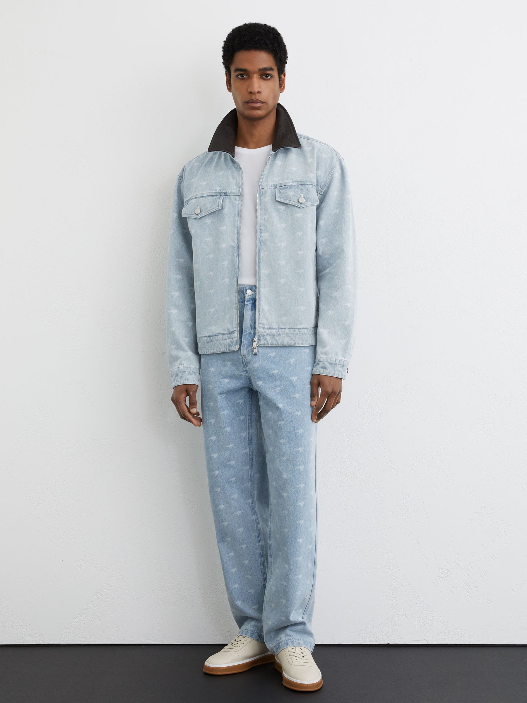 Buy McLaren Racing Speedmark Denim Jacket Unisex-Fit from Next