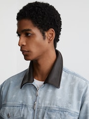 McLaren Soft Blue Racing Speedmark Denim Jacket Unisex-Fit - 4 paveikslėlis iš 8