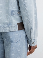 McLaren Soft Blue Racing Speedmark Denim Jacket Unisex-Fit - 6 paveikslėlis iš 8