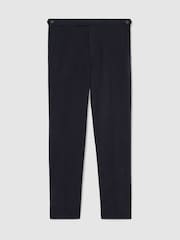 Azul marino - Reiss Regent Brushed Twill Tailored-Fit Trousers - Imagen 2 de 6