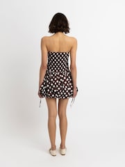Amy Lynn Brown Bubble Hem Mini Dress - Image 2 of 4