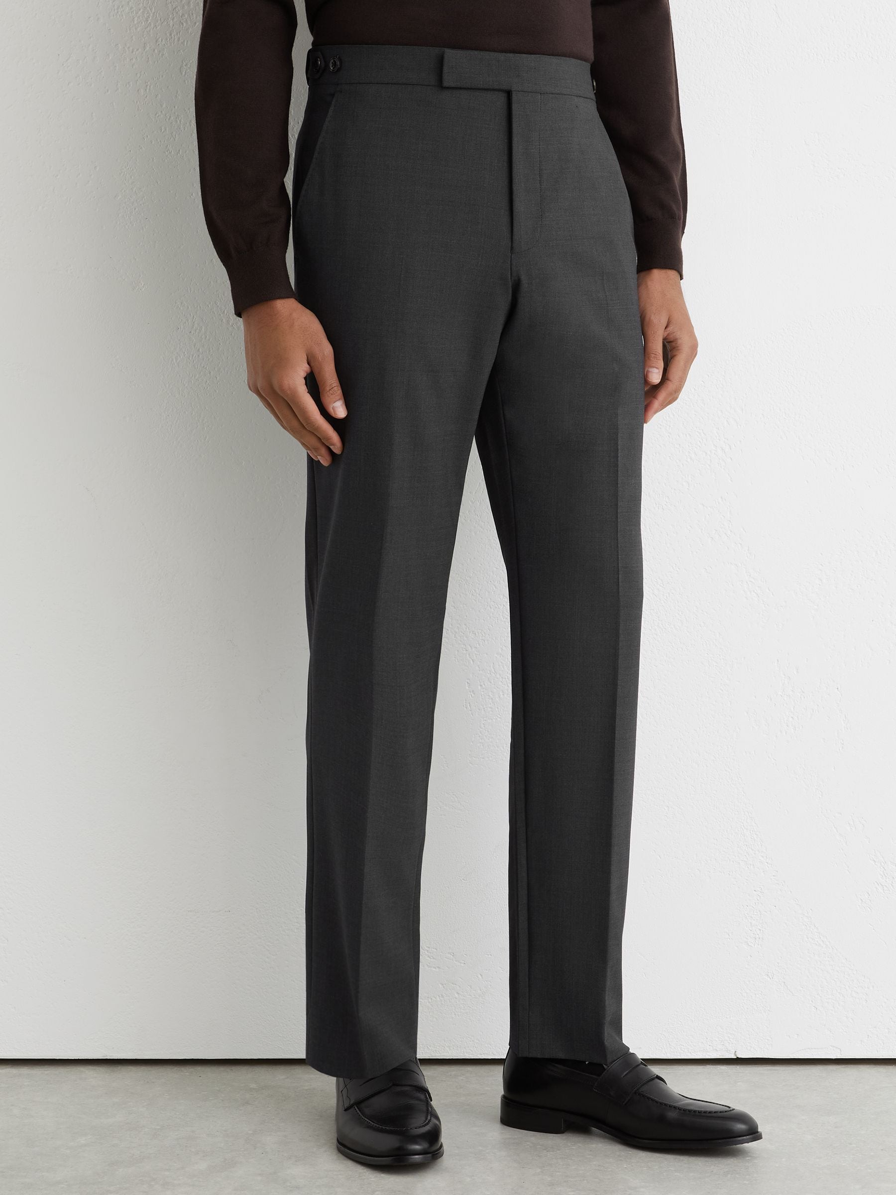 スーツ ourhour design pants black/gray Buy Reiss Grey Promise Classic Fit Wool-Blend Suit Trousers from