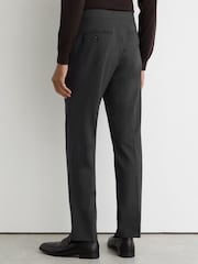 Reiss Grey Promise Wool-Blend Classic-Fit Suit Trousers - Image 6 of 7