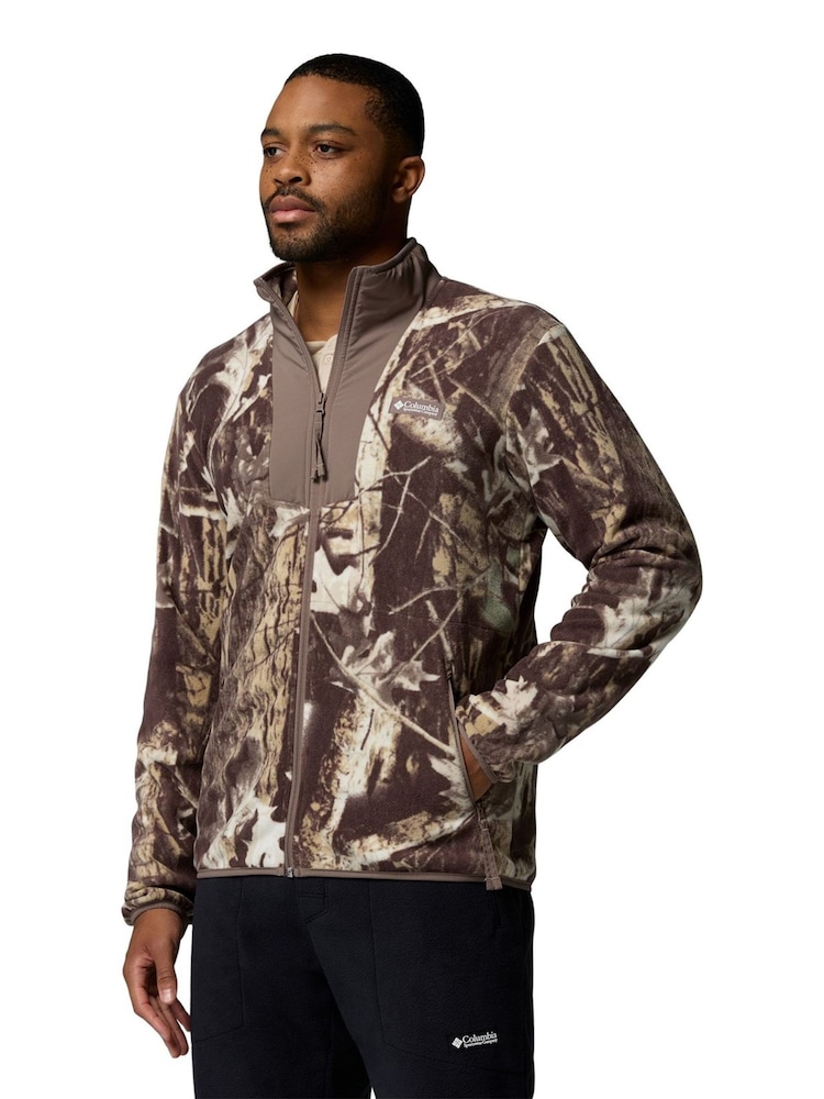 Columbia Sequoia Grove Printed Full Zip Brown Fleece - Image 2 of 5
