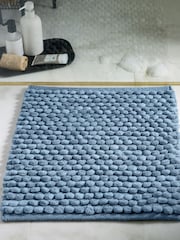 Blue Slate Blue Giant Bobble Shower Mat - Image 1 of 2