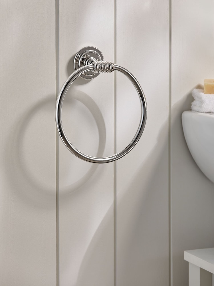 Chrome Carolina Towel Ring - Image 2 of 4
