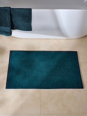 Teal Blue Giant Bobble Bath Mat - Image 2 of 3