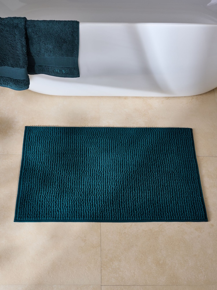 Teal Blue Giant Bobble Bath Mat - Image 2 of 3
