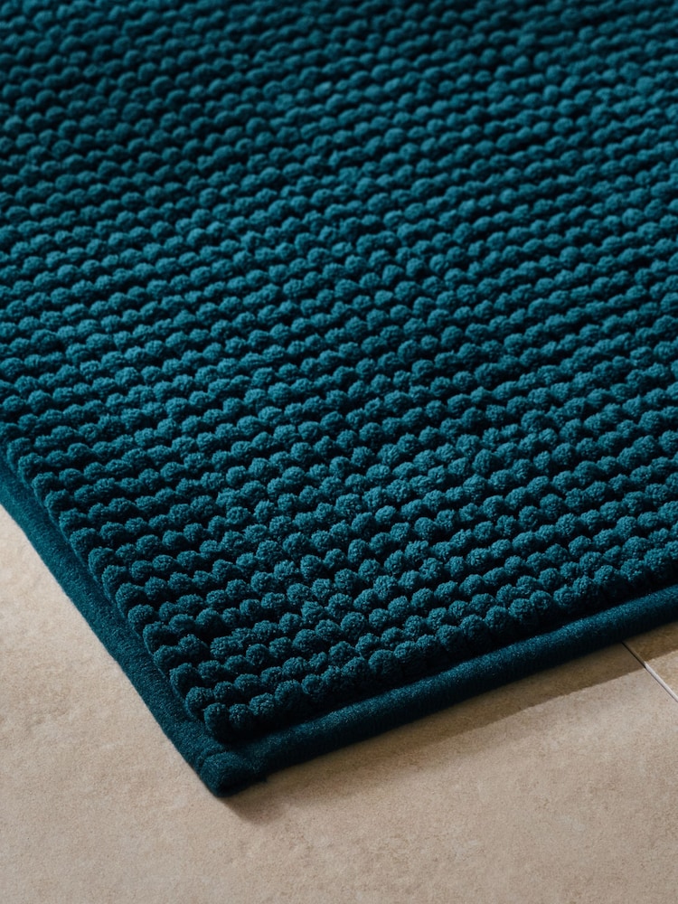 Teal Blue Giant Bobble Bath Mat - Image 3 of 3
