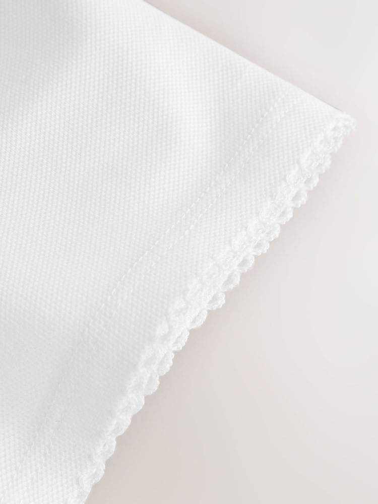 Clarks White Short Sleeve School Polo Shirts 3 Pack - Image 7 of 7